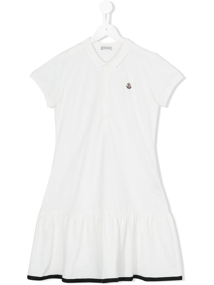 Moncler Kids - Polo Dress - Kids - Cotton/spandex/elastane - 14 Yrs, Girl's, White