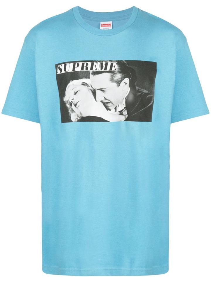 Supreme 'bela Lugosi' Print T-shirt - Blue