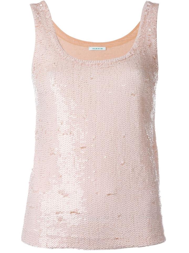 P.a.r.o.s.h. Sequin Tank, Women's, Size: Small, Pink/purple, Polyamide/spandex/elastane/pvc