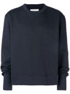 A Plan Application Casual Crewneck Sweatshirt - Blue