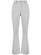 Mm6 Maison Margiela High-rise Flared Trousers - Grey