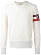 Moncler Bandana Panel Sweatshirt, Men's, Size: Large, Nude/neutrals, Cotton