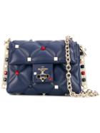 Valentino Mini Candystud Crossbody Bag - Blue