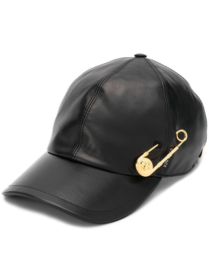 Versace Safety Pin Baseball Hat - Black