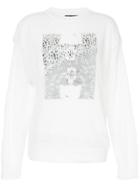 Hysteric Glamour The Skull Distressed Sweater - White