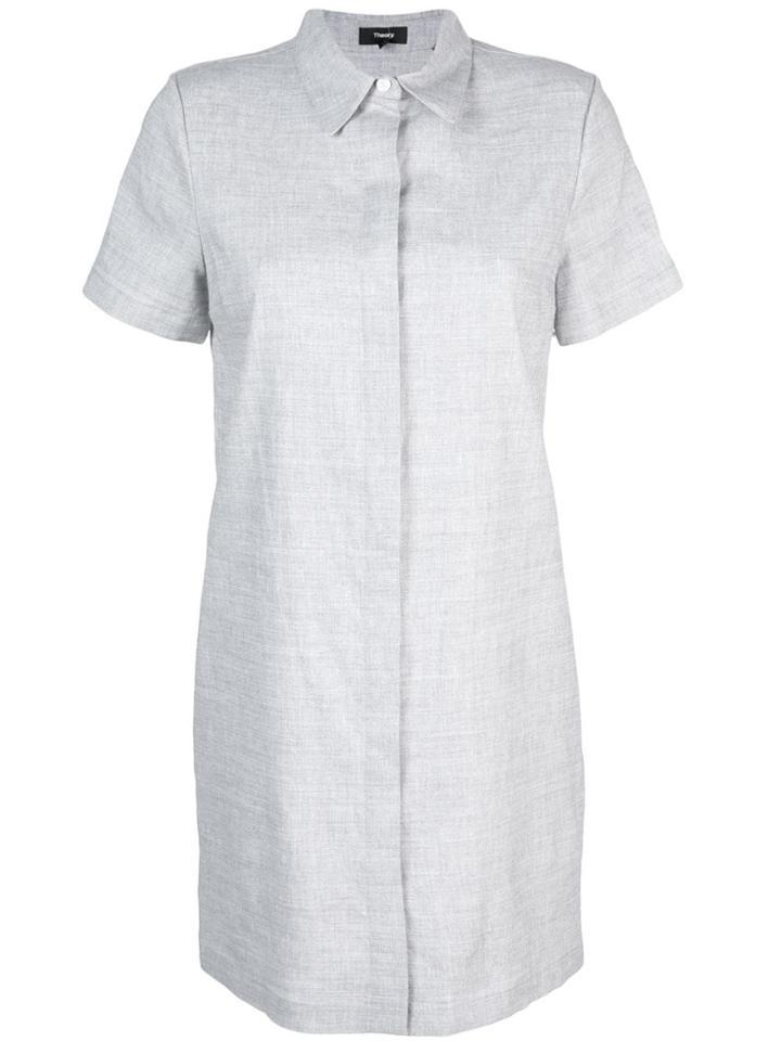 Theory Classic Shirt Dress - Grey