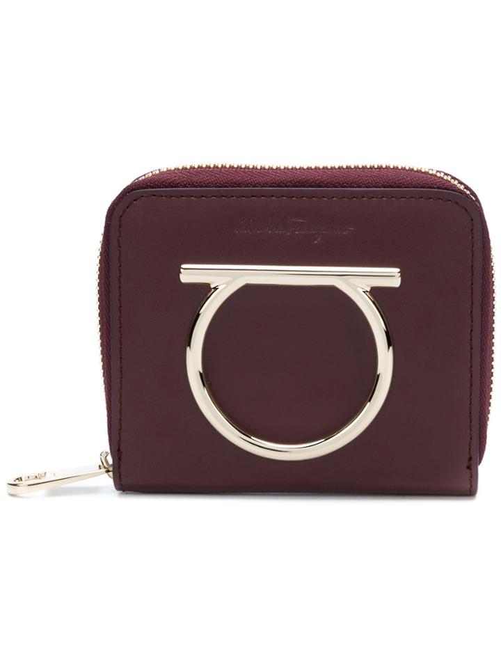 Salvatore Ferragamo Gancio Small Wallet - Red