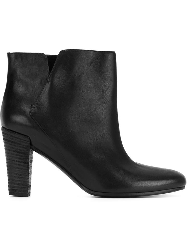 Roberto Del Carlo Block Heel Ankle Boots, Women's, Size: 36, Black, Leather