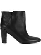 Roberto Del Carlo Block Heel Ankle Boots, Women's, Size: 36, Black, Leather