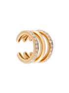 Sarah Noor 'triple Row' Diamond Ear Cuff - Metallic