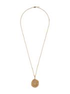 Azlee 18kt Gold Of The Earth Large Diamond Coin Necklace
