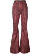 Adam Lippes Paisley Wide-leg Trousers - Red