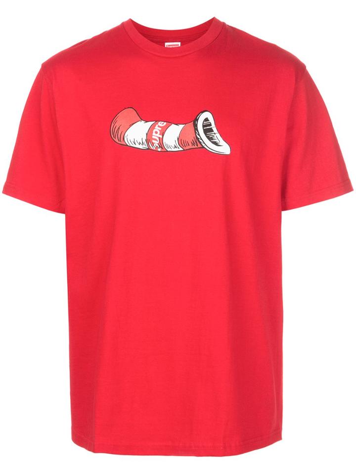 Supreme Cat In The Hat T-shirt - Red