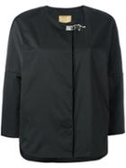 Fay Stylised Buckle Jacket, Women's, Size: Medium, Black, Polyester