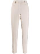 Peserico Classic Slim Trousers - Neutrals