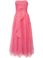 Carolina Herrera Hear Print Tulle Dress - Pink