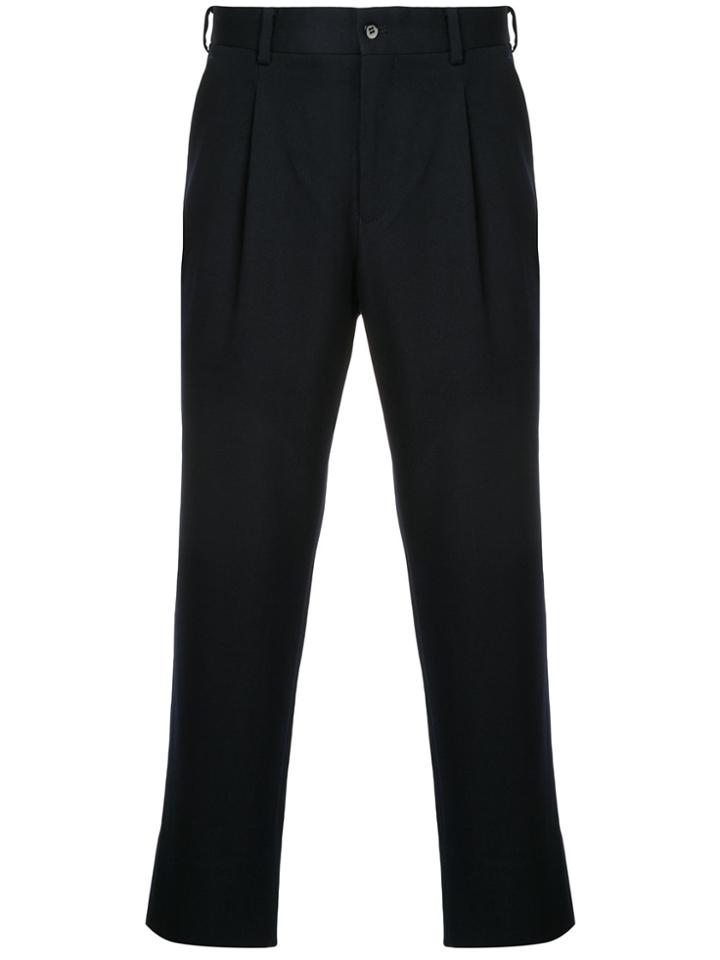 Estnation Cropped Trailored Trousers - Blue
