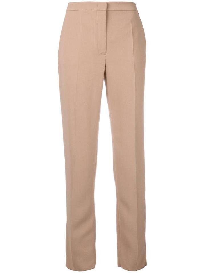 Agnona - Straight Trousers - Women - Spandex/elastane/viscose - 42, Women's, Brown, Spandex/elastane/viscose