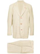 Comme Des Garçons Vintage Stitching Detail Two-piece Suit - Neutrals