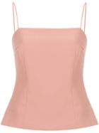 Giuliana Romanno Spaghetti Straps Top - Nude & Neutrals