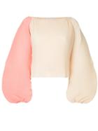 Jatual Pleated Top - Pink & Purple
