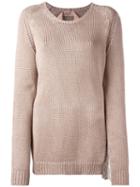 No21 - Knitted Sweater - Women - Cotton - 40, Women's, Nude/neutrals, Cotton