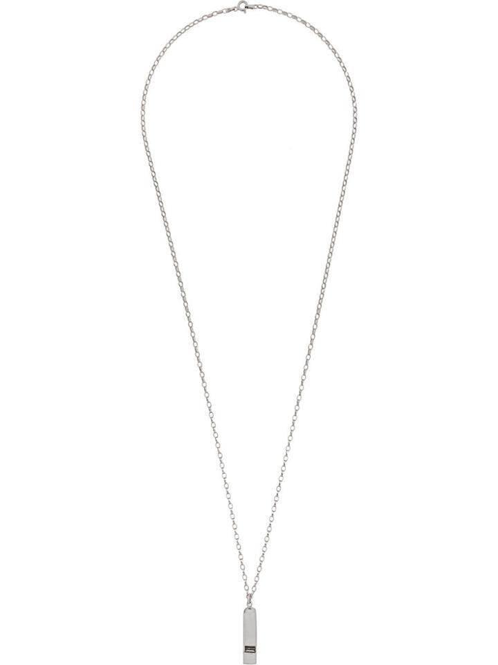 True Rocks Whistle Pendant Necklace - Silver