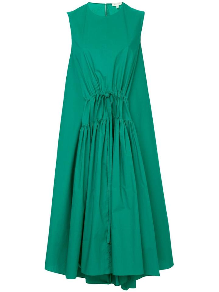 Delpozo Drawstring Front Dress - Green