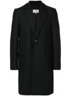 Maison Margiela Ribbed Collar Coat - Black