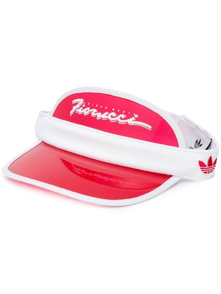 Adidas Fiorucci Logo Print Visor - Red