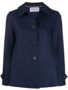 Harris Wharf London A-line Coat - Blue