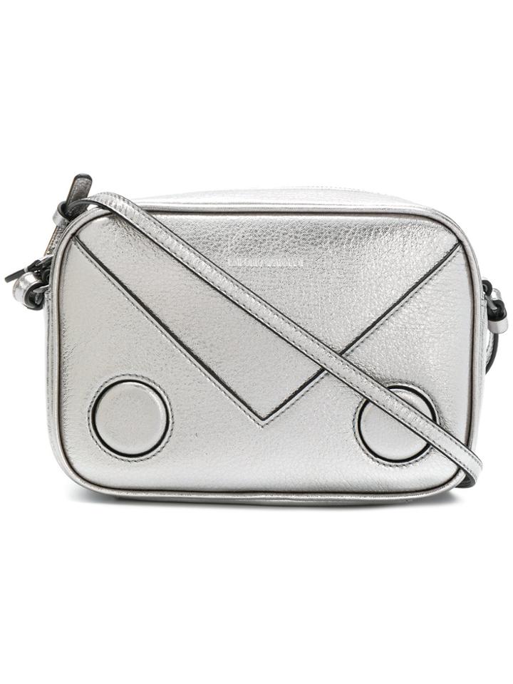 Emporio Armani All Around Zip Crossbody Bag - Metallic