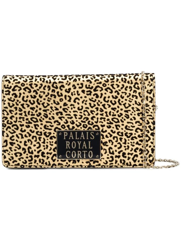 Corto Moltedo Leopard Print Wallet Bag - Metallic