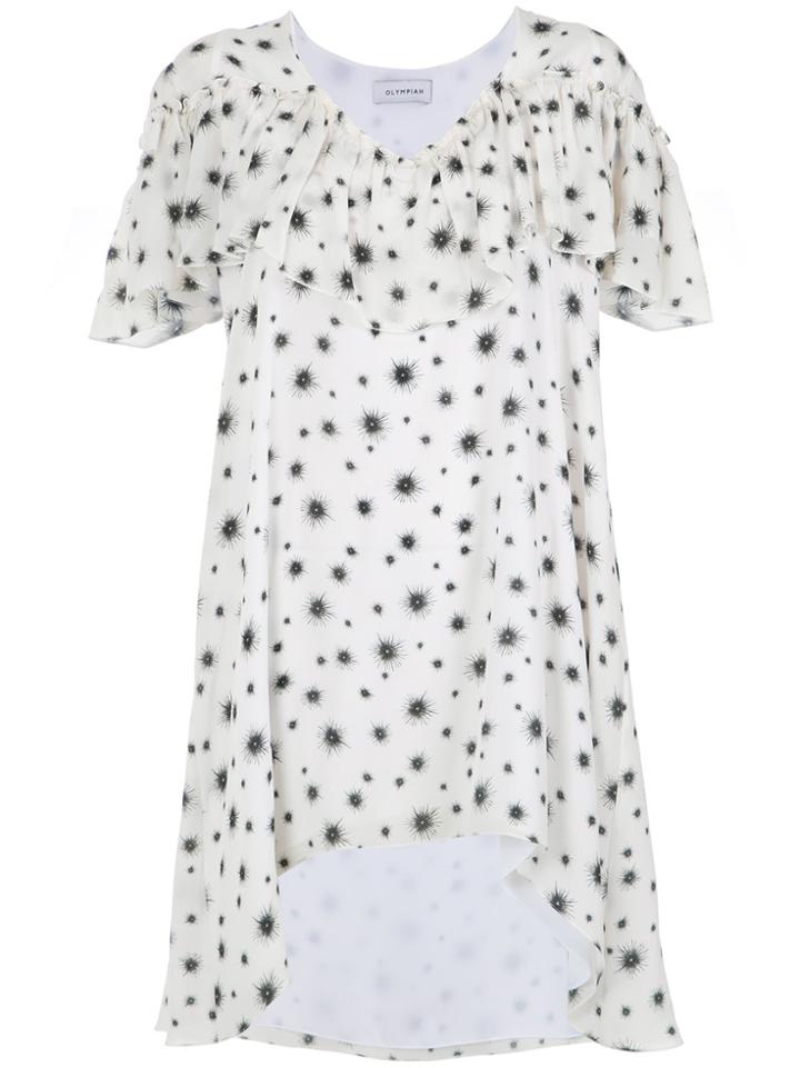 Olympiah Short Ruffled Dress - White