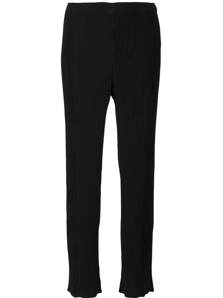 Issey Miyake Pleated Straight Leg Pants