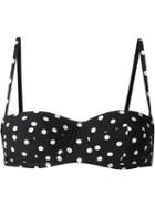 Dolce & Gabbana Polka Dot Bikini Balconette Top