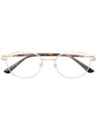 Gucci Eyewear Oval Frame Glasses - Metallic