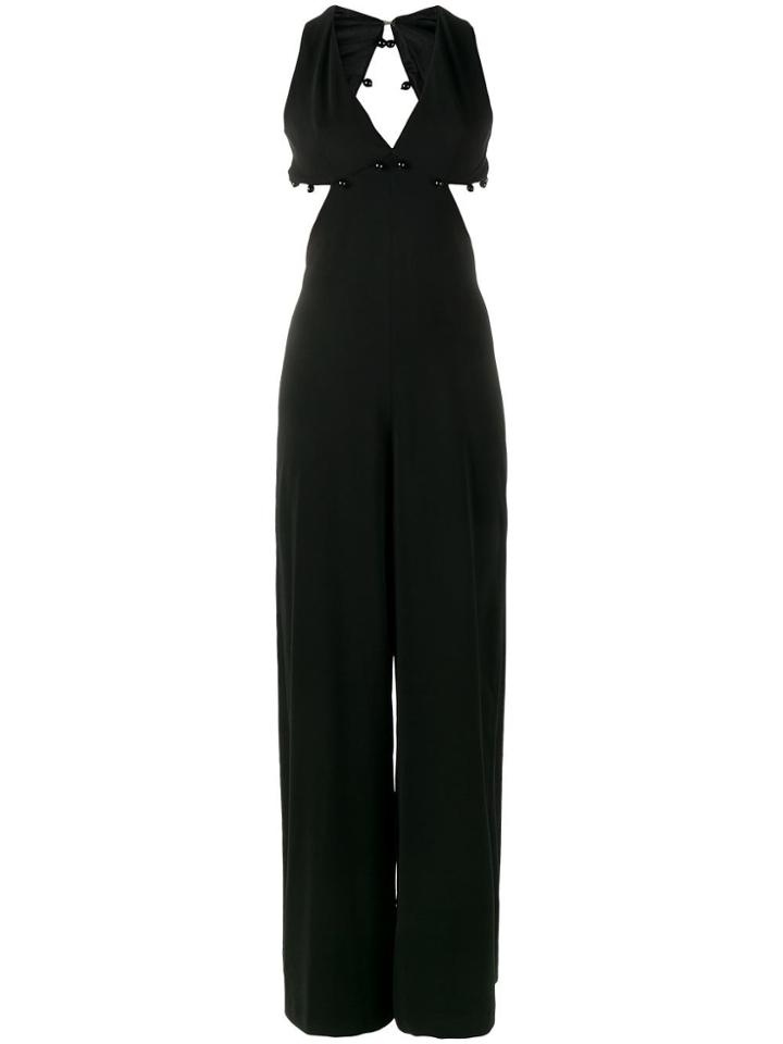 Adam Selman 'whodunit' Cut Out Jumpsuit - Black