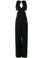 Adam Selman 'whodunit' Cut Out Jumpsuit - Black