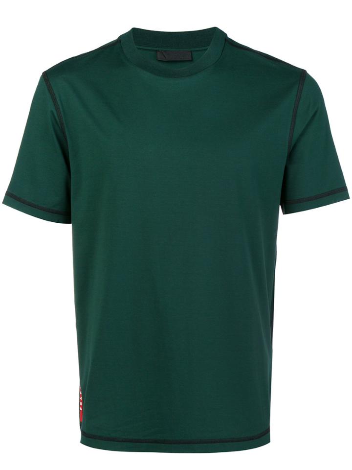 Prada Short-sleeve Fitted T-shirt - Green