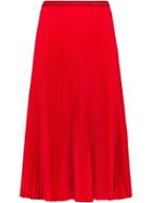 Prada Micro-pleated Skirt - Red