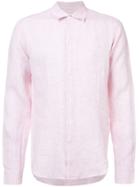 Orlebar Brown Classic Long Sleeve Shirt - Pink & Purple
