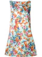 Moschino Traffic Cone And Floral Print Dress