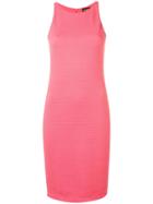 Emporio Armani Fitted Midi Dress - Pink