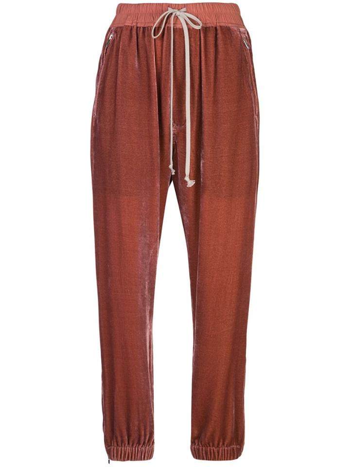 Rick Owens High-waisted Track Trousers - Pink