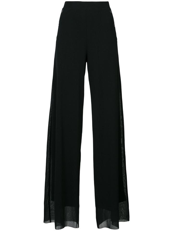 Fuzzi Wide Leg Trousers - Black
