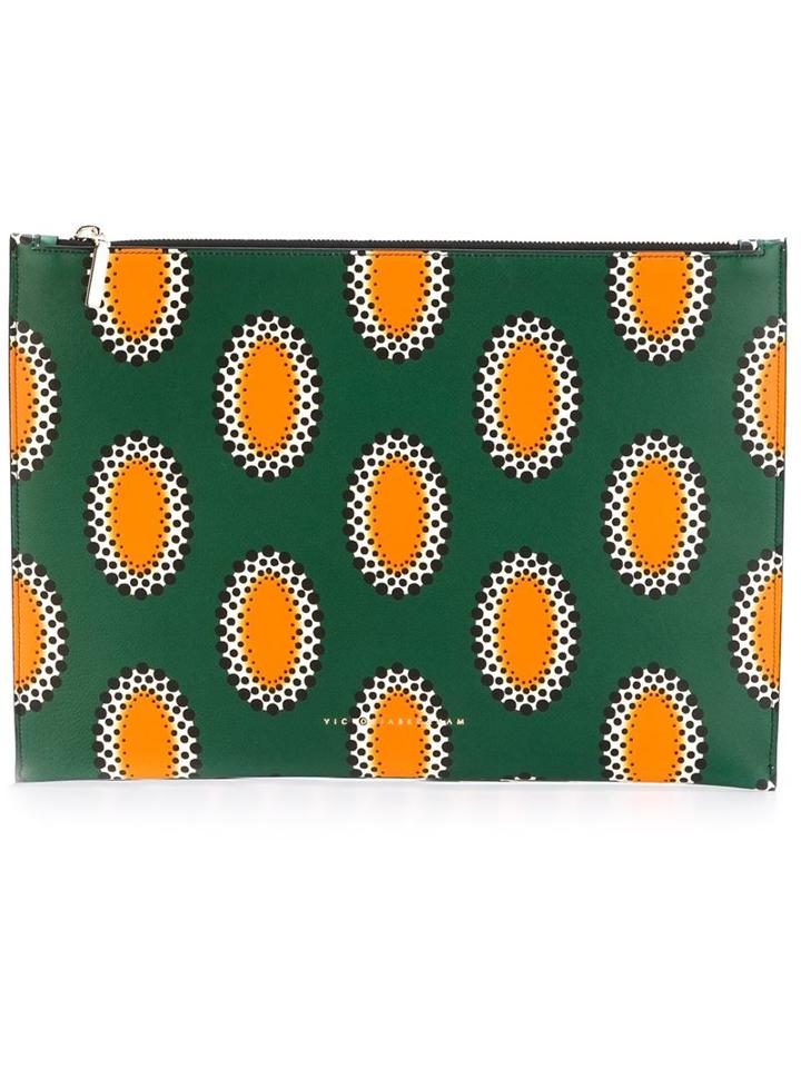 Victoria Beckham Ethnic Print Clutch