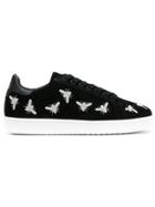 Moa Master Of Arts Embroidered Bee Sneakers - Black