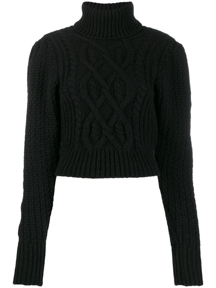 Wandering Open Back Jumper - Black