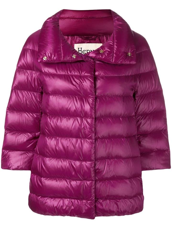 Herno Zipped Padded Jacket - Purple
